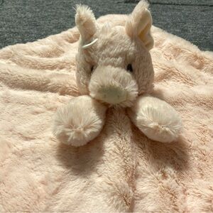 Piggy Lovey KEllytoy Security Blanket K Luxe Baby Soft Plush Lovey Rattle Toy